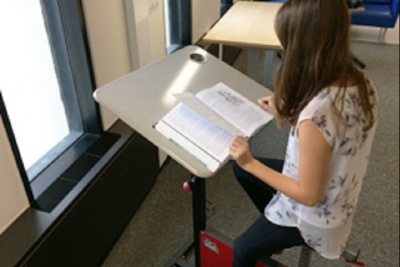 Photo d'un vélo-pupitre